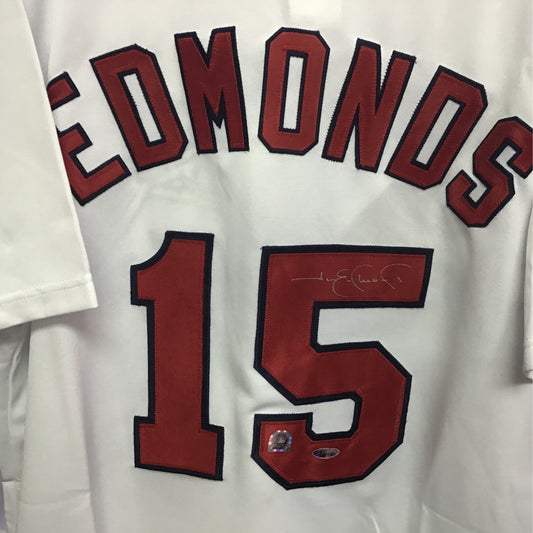 Jim Edmonds autographed jersey Busch Stadium MLB COA