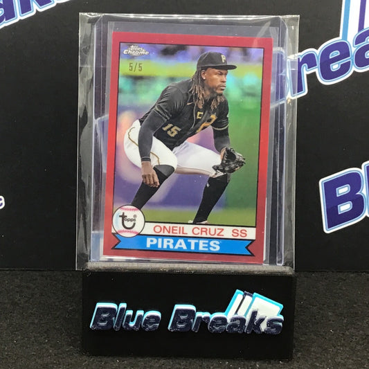 2023 Topps Chrome Red Oneil Cruz 5/5 #79-2 Pirates