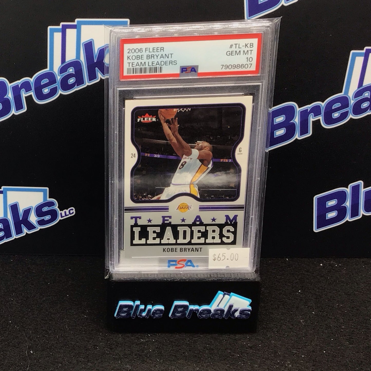 2006 Fleer Team Leaders Kobe Bryant #TL-KB PSA 10 Lakers