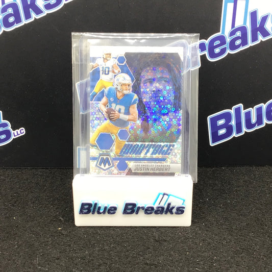 2023 Panini - Mosaic - Justin Herbert - Montage - Disco - Los Angeles Chargers