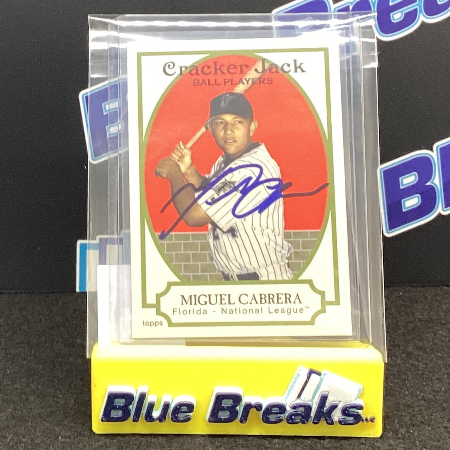 Cracker Jack - Miguel Cabrera 2005 In Person Auto