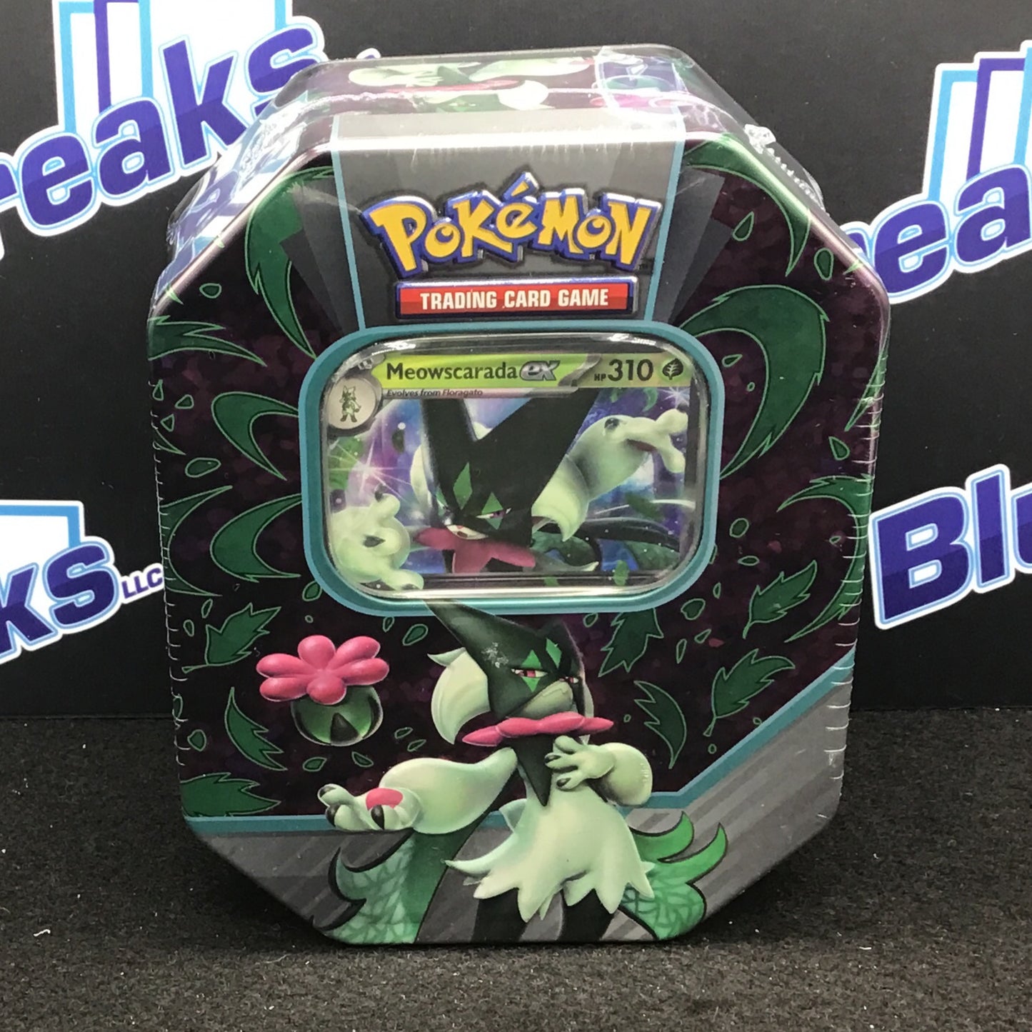 Sealed Pokemon TCG Paldea Partners Tin featuring Meowscarada ex