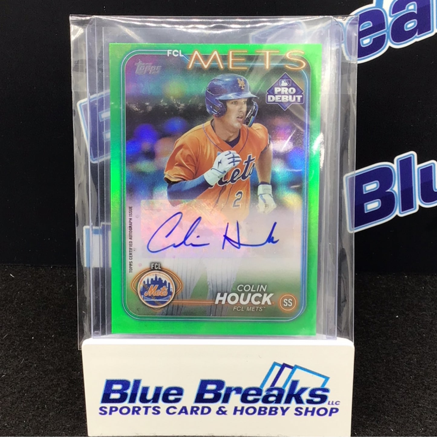 2024 Topps Pro Debut green Colin Houck auto 25/99 #PD-180 FCL Mets/New York Mets