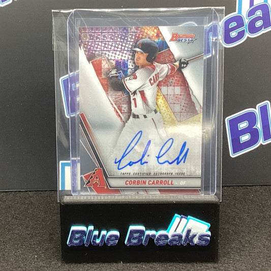 2019 Bowman's Best Corbin Carroll auto #B19-CC Diamondbacks