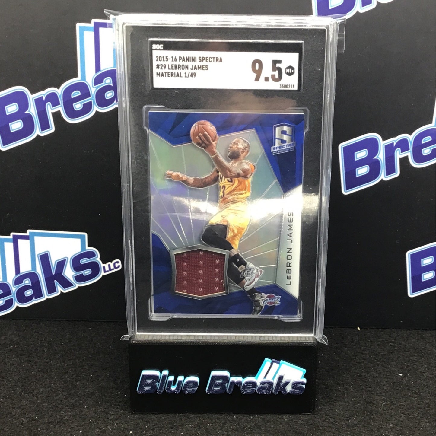 2015-16 Panini Spectra - Lebron James - 29 - Material - 1/49 - Cleveland Cavaliers