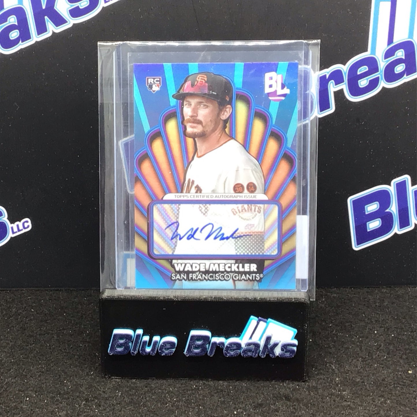 2024 Topps Big League Opening Act Blue Wade Meckler Autograph #OAA-WM Giants