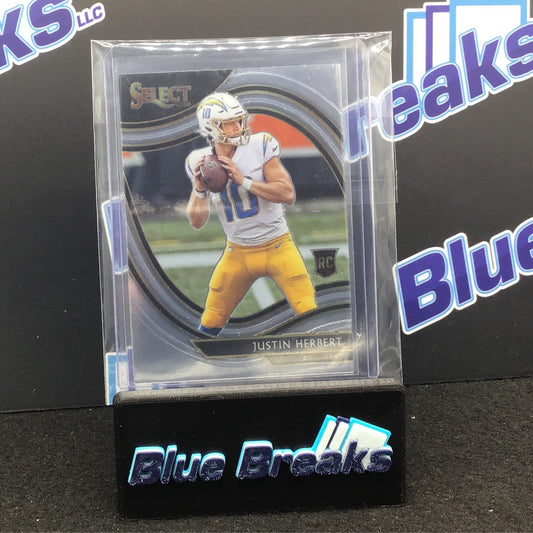 2021 Panini Select - Justin Herbert - Rookie - 344 - Los Angeles Chargers