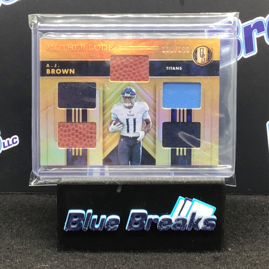 2020 Panini - A J Brown - Gold Standard - Tennessee Titans - Motherlode - 130/199
