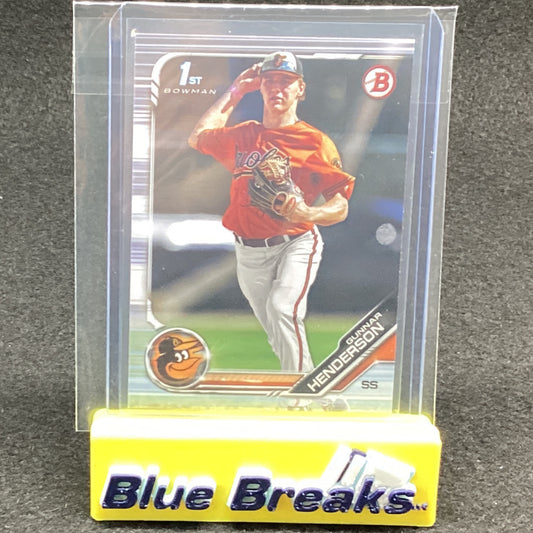 2019 Bowman 1st Gunnar Henderson BD-22