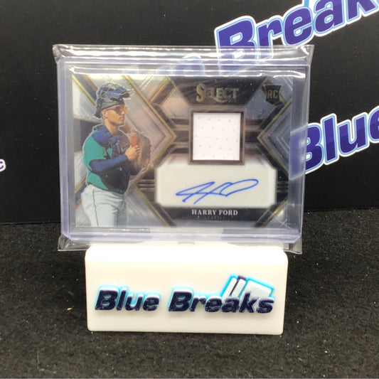 2023 Panini - Select - Harry Ford - Auto - PJA-HF - Seattle Mariners