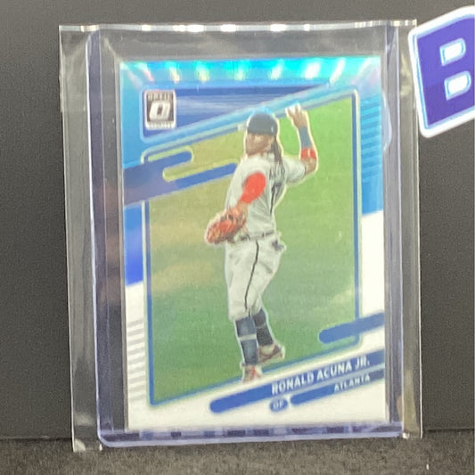 2021 Panini Donruss Optic Blue Ronald Acuna Jr 189