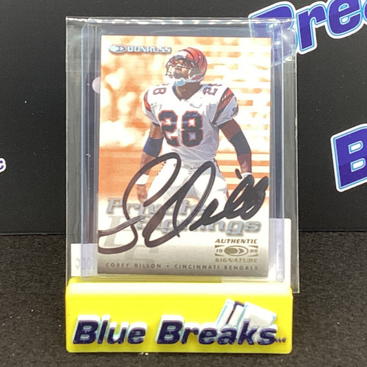 1999 Donruss Authentic Signature Corey Dillon