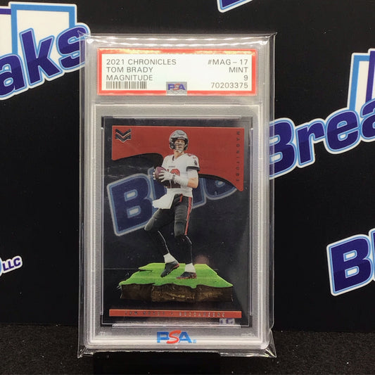 2021 Panini Chronicles Magnitude Tom Brady #MAG-17 PSA 9 Buccaneers