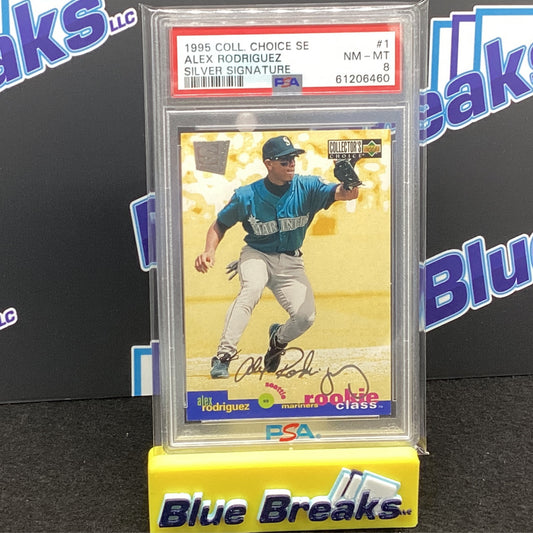 1995 Collectors Choice - Alex Rodriguez #1 PSA 8
