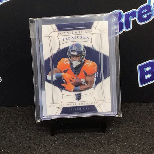 2021 Panini National Treasures Treasured Rookies Javonte Williams 23/99 RC #TRC-15 Broncos