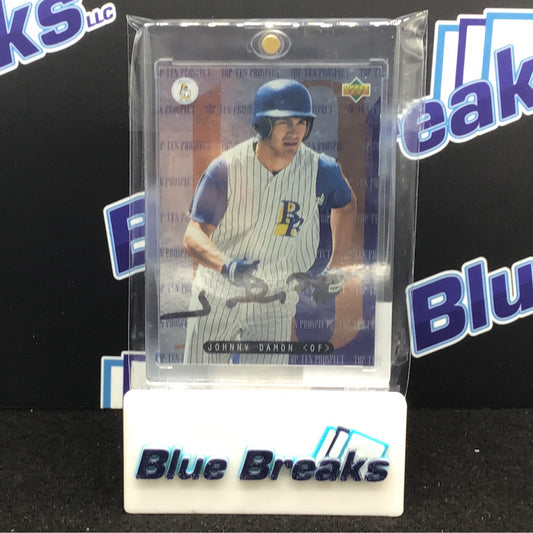 1994 Upper Deck Top Ten Prospect Johnny Damon auto #3/10 Royals