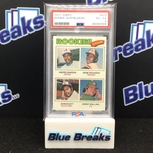 1977 Topps Rookie Outfielders #473 PSA 4