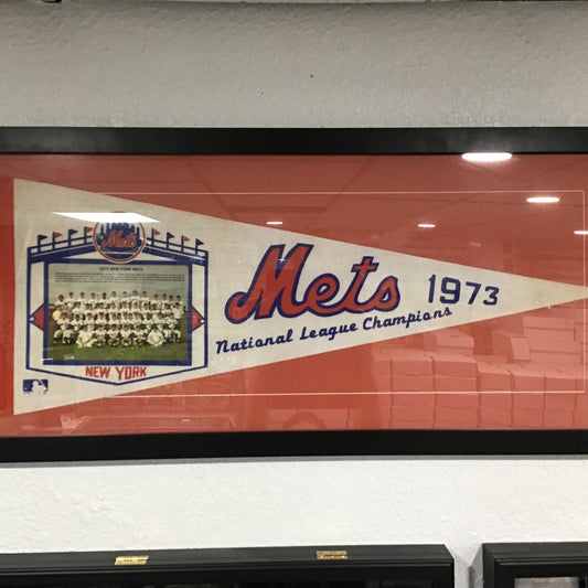 1973 New York Mets National League Champions Full Size Photo Pennant Framed