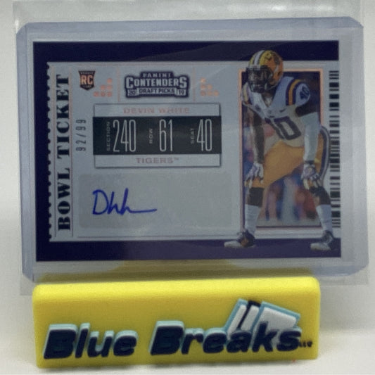 2019 Contenders Draft Picks - Devin White 92/99