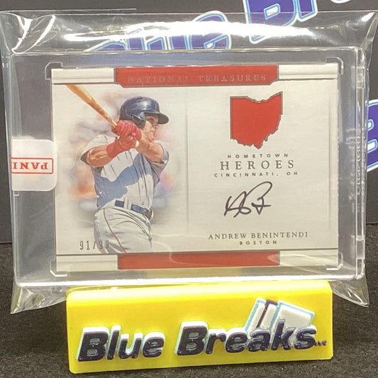 2017 Panini - National Treasures - Andrew Benintendi 91/99