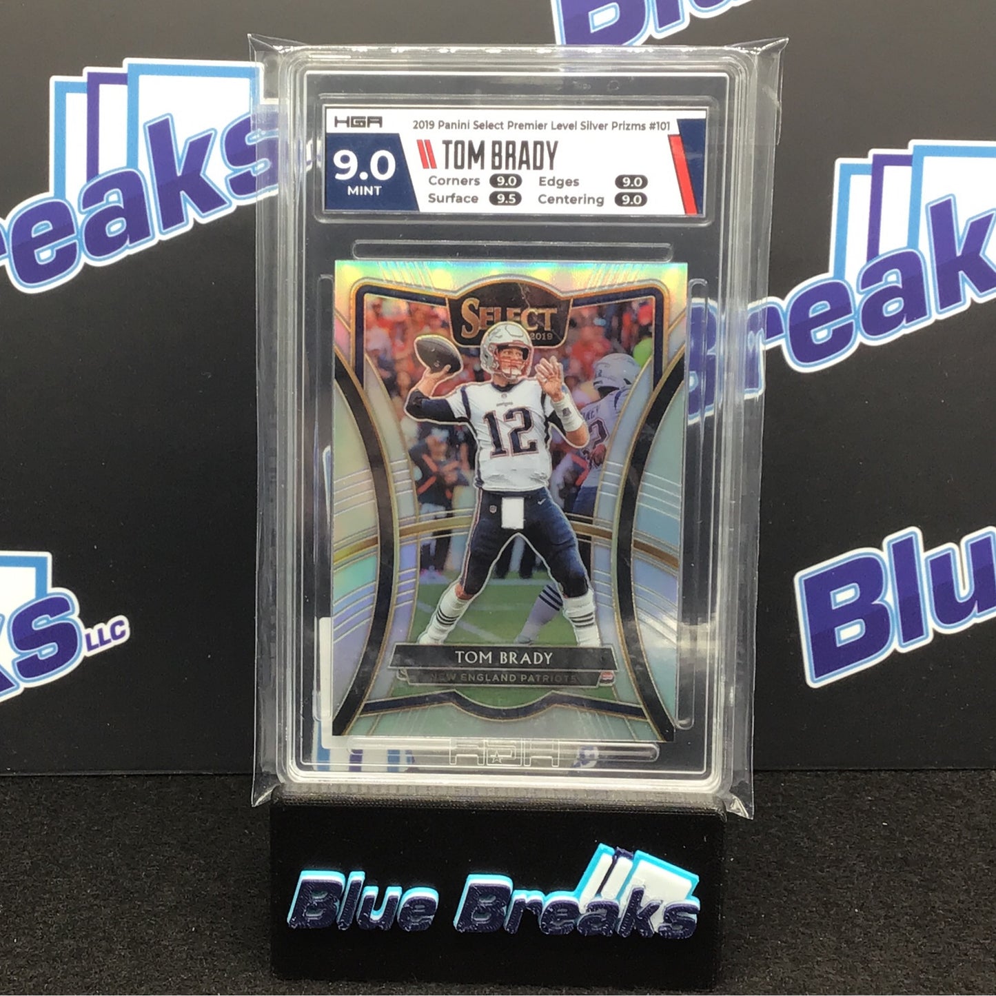 2019 Panini Select - Silver Prizm - Tom Brady - #101 - New England Patriots - HGA 9