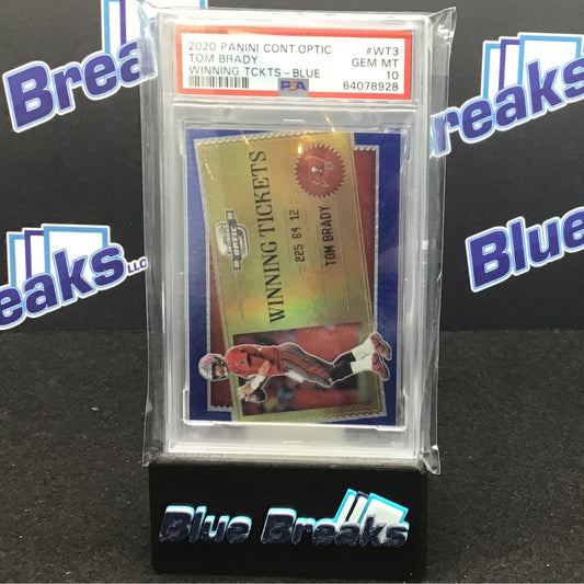 2020 Panini Contenders Optic Winning Tickets Blue 18/99 #WT3 PSA 10 Buccaneers