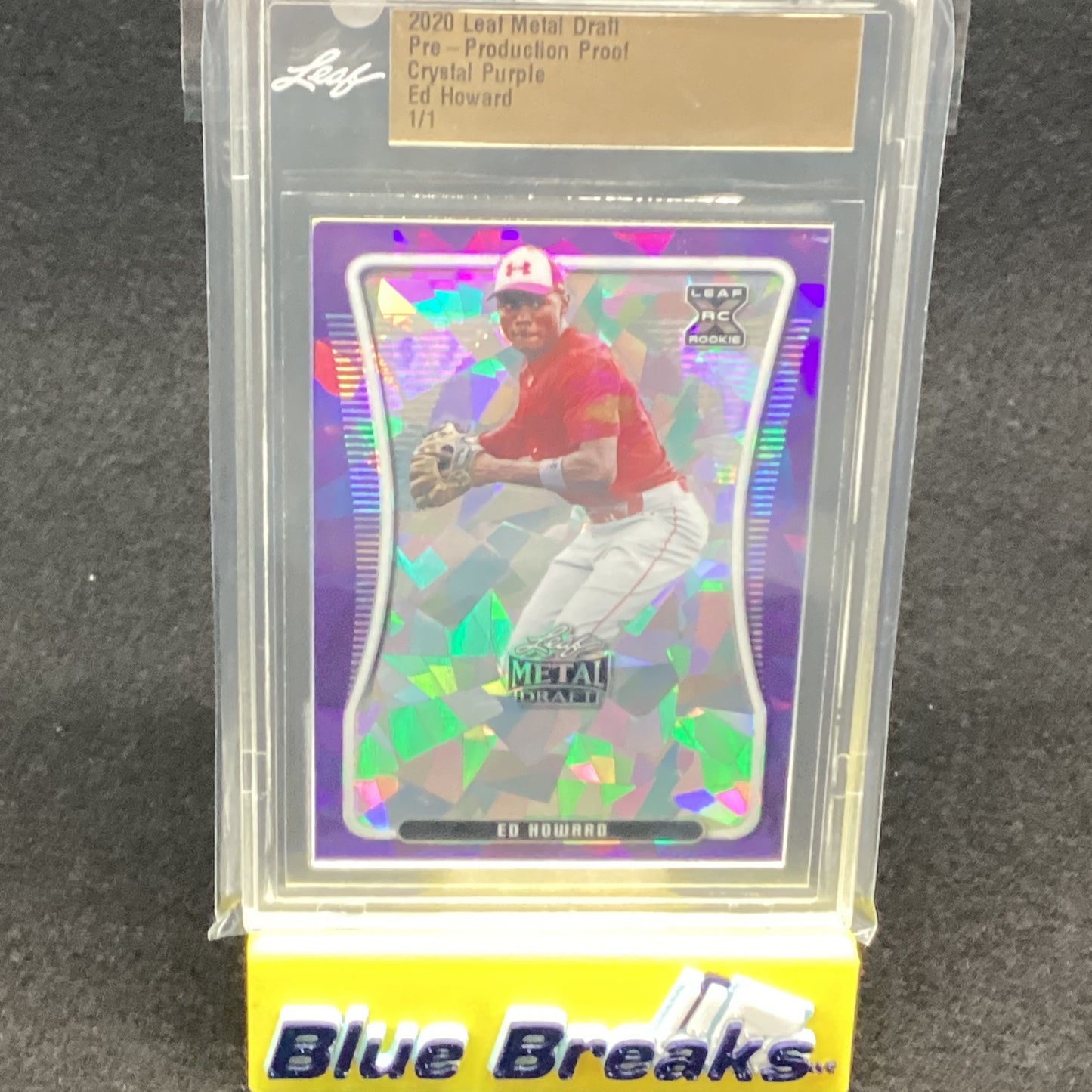 2020 Leaf Metal Draft - Ed Howard Purple 1/1