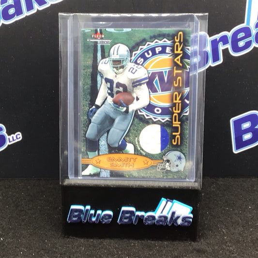 2002 Fleer Throwback Super Stars Emmitt Smith relic Cowboys
