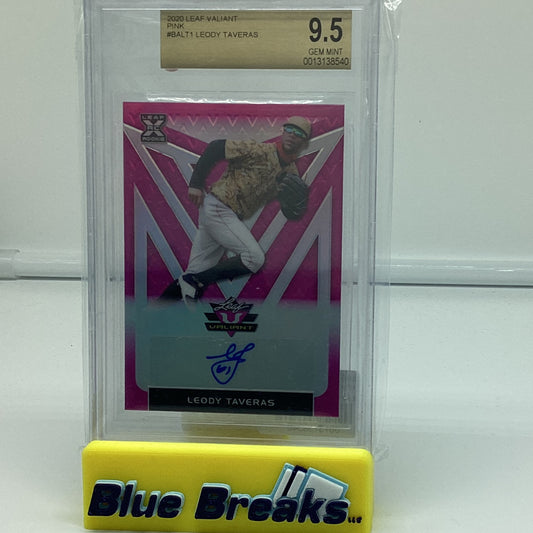 2020 Leaf Valiant - Leody Taveras Bec 9.5