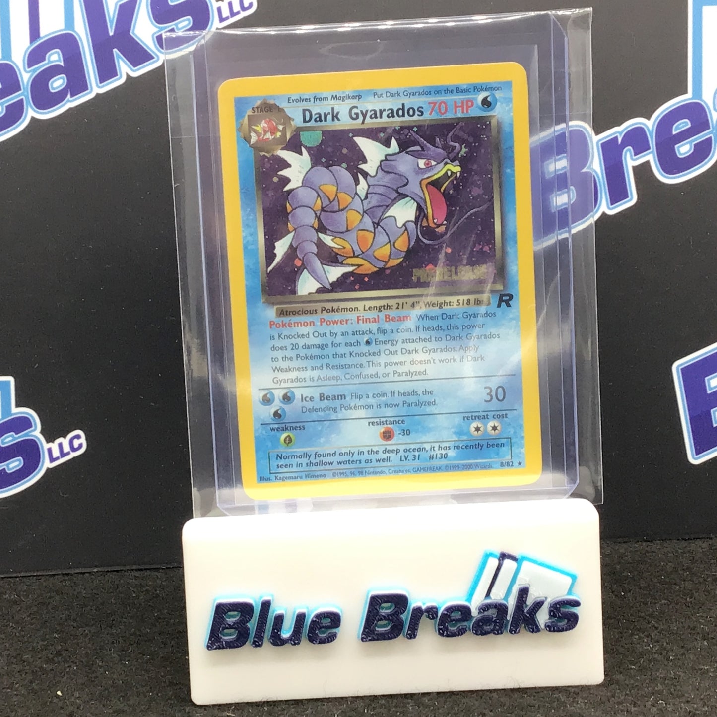 Pokémon Prerelease Team Rocket Dark Gyarados Holo