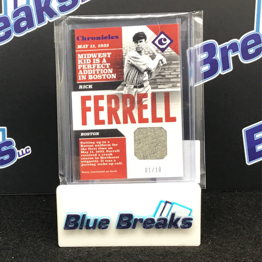 2017 Panini Chronicles Rick Ferrell relic 01/10 #CS-RI Red Sox