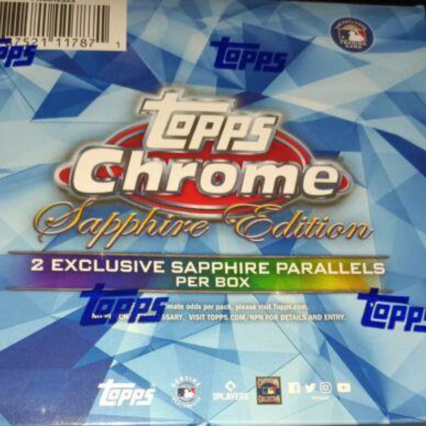 2023 Topps Chrome Sapphire Baseball Trading Card Factory Box