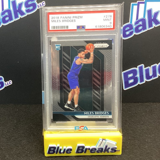 2018 Panini Prizm Miles Bridges PSA 9