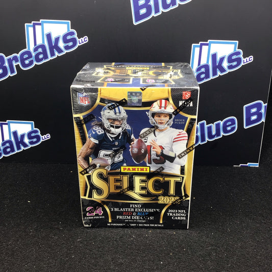 2023 Panini Select Football 6-Pack Blaster Box (Green & Yellow Prizms!) - Sealed Wax
