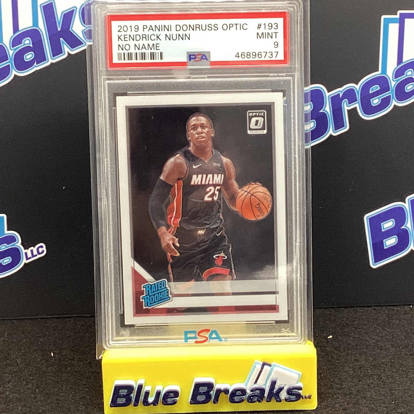 2019 Panini Donruss Optic - Kendrick Nunn - No Name - #193 - PSA 9 - Miami Heat