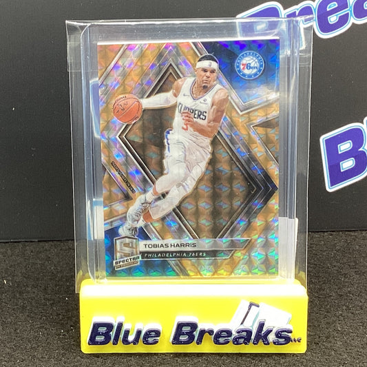 2018-19 Panini Spectra Neon Orange Tobias Harris 5/5 #47 76ers