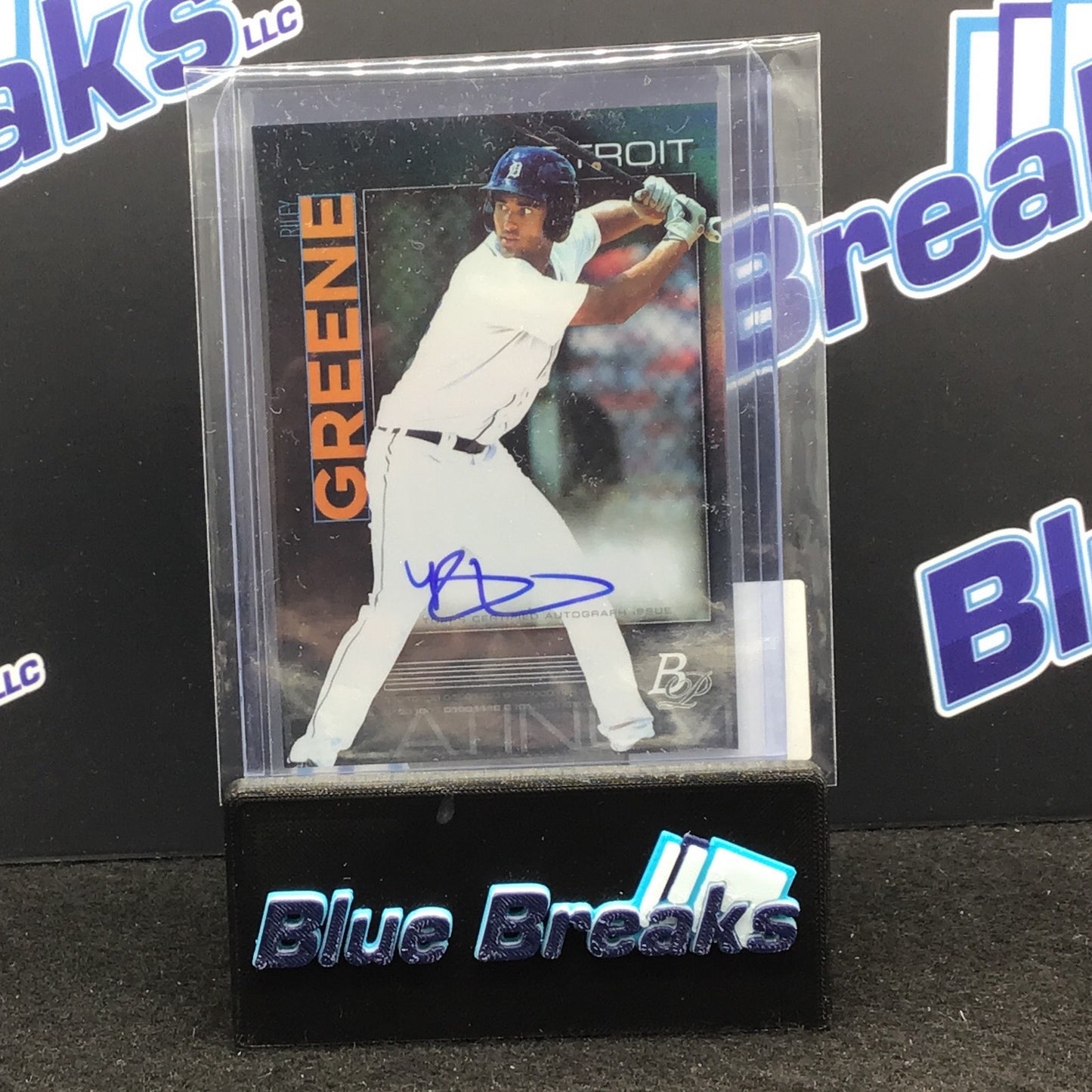 2020 Bowman Platinum Riley Green auto #TOP-64 Tigers