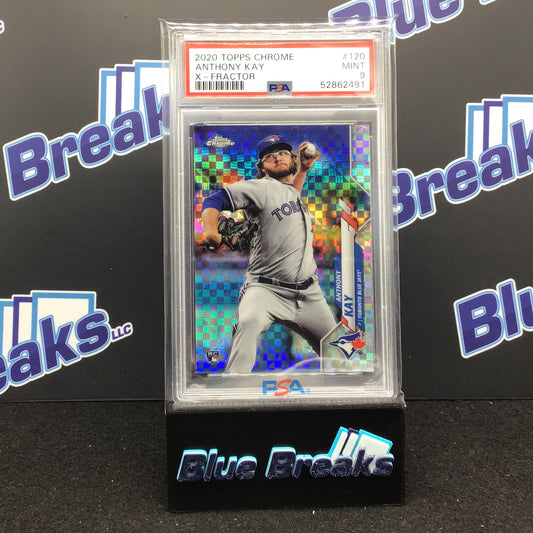 2020 Topps Chrome - Anthony Kay - X-Fractor - Toronto Blue Jays - PSA 9