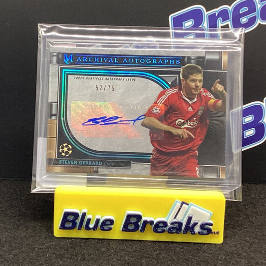2022 Museum Collection - UCL - Steven Gerrard - PSA10 - #AA-SG - Soccer - Liverpool - drop