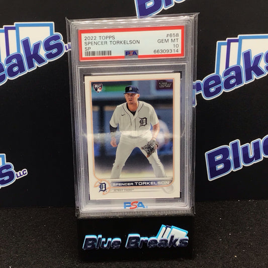 2022 Topps SP Spencer Torkelson #658 PSA 10 TIgers
