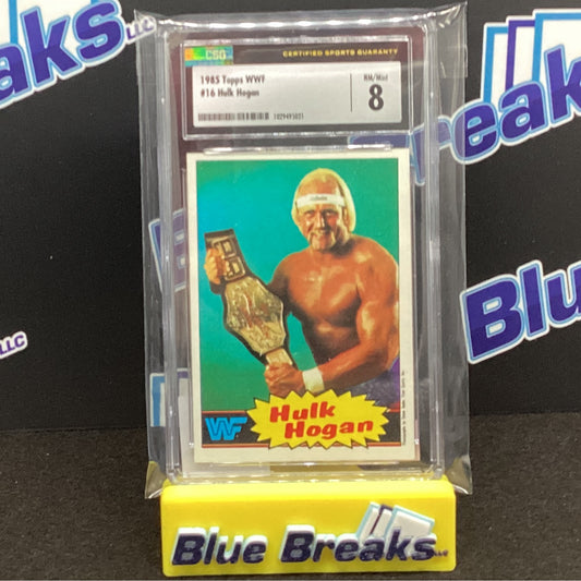 1985 Topps WWF Hulk Hogan #16 CSG 8