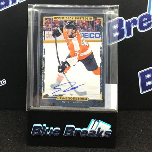 2015-16 Upper Deck Portfolio Shayne Gostisbehere auto #57 Flyers