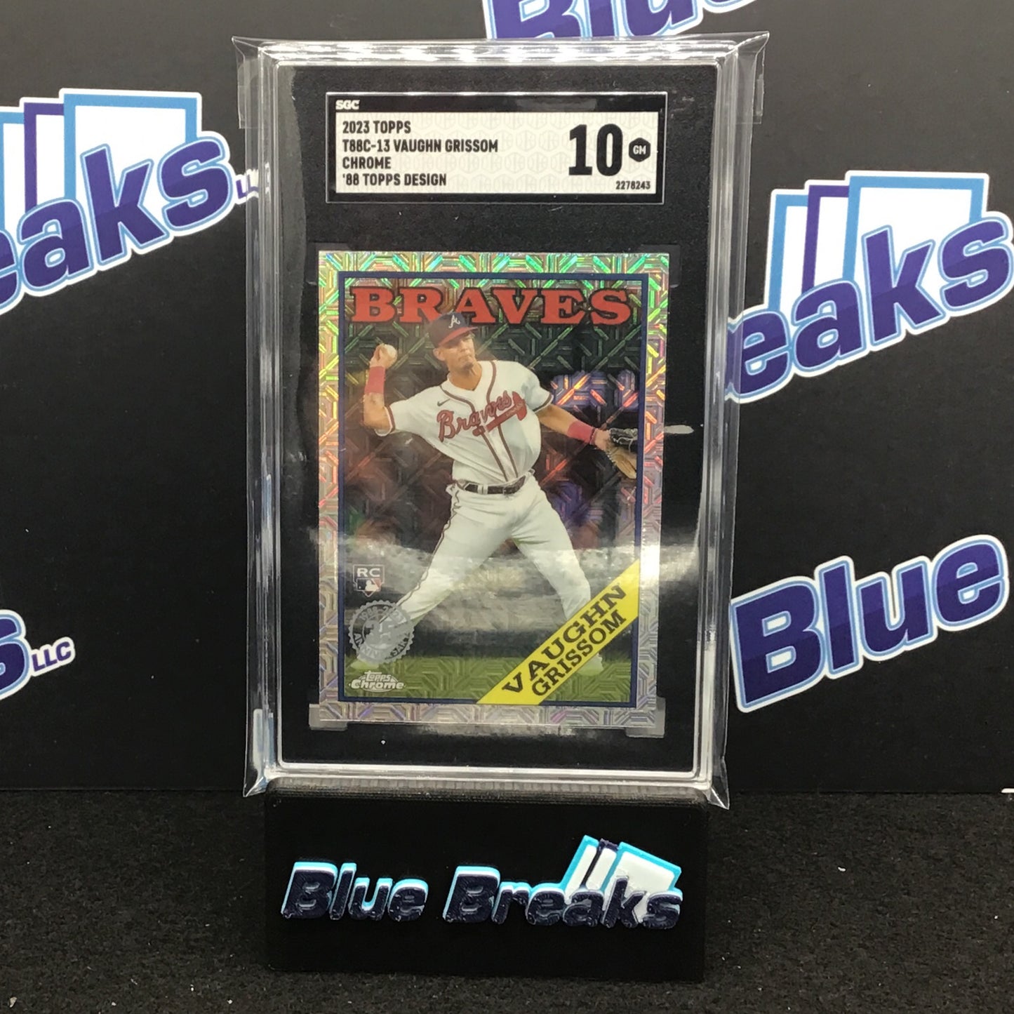 2023 Topps Series One Chrome '88 Topps Design Vaughn Grissom #T88C-13 SGC 10