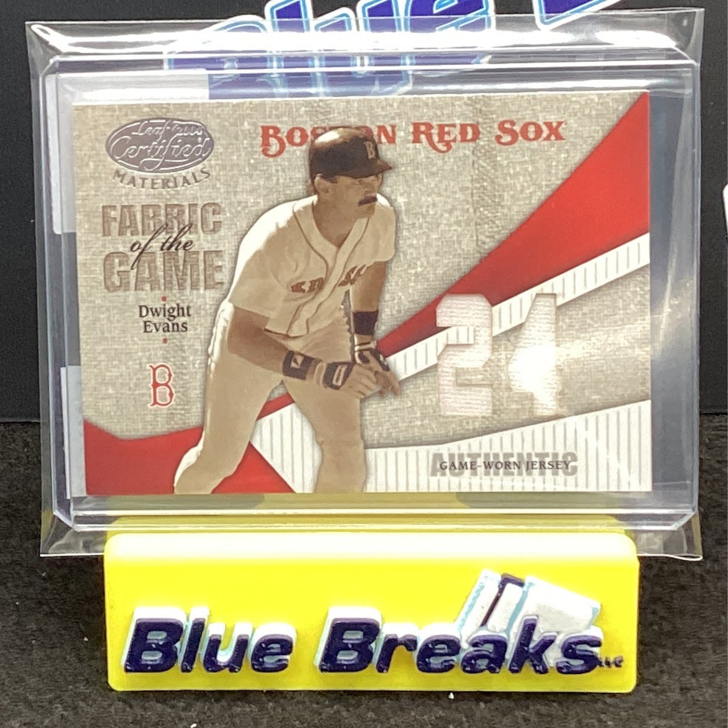 2004 Donruss Leaf Certified Materials Dwight Evans 17/24 FG-160