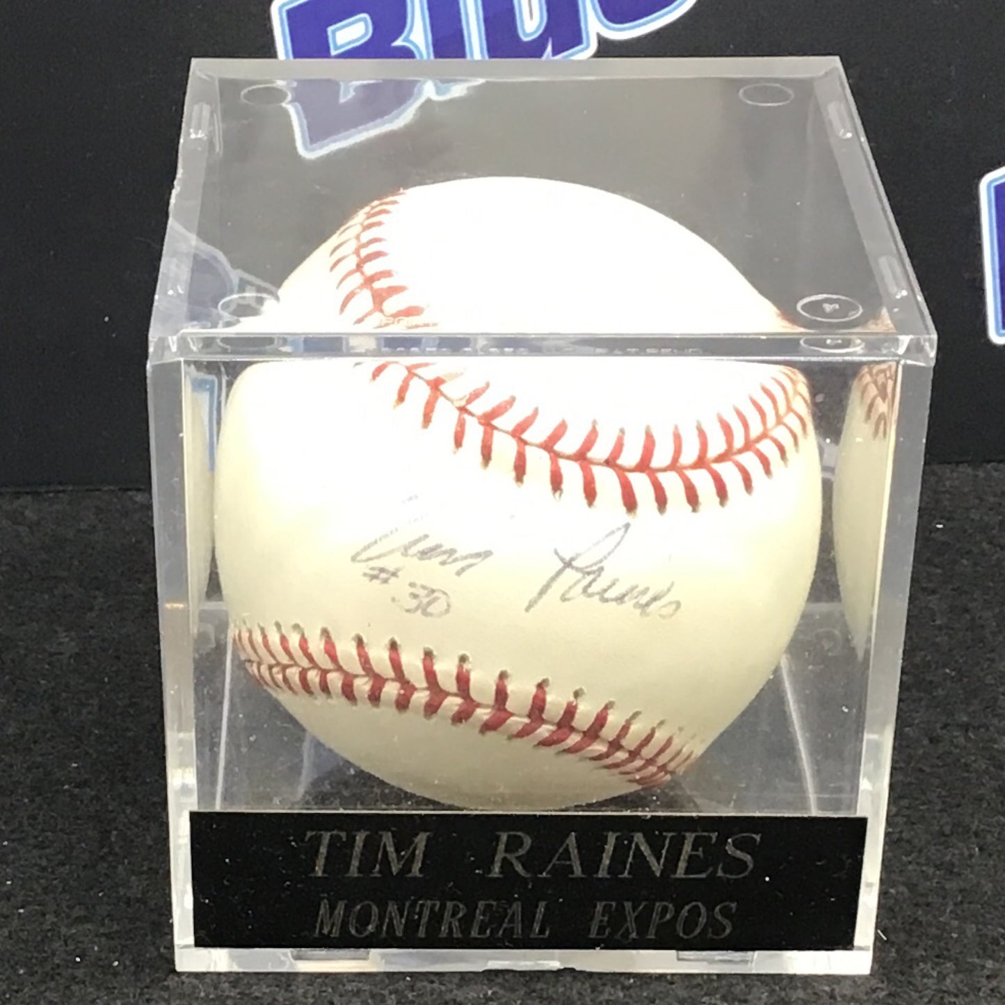 Tim Raines autographed baseball