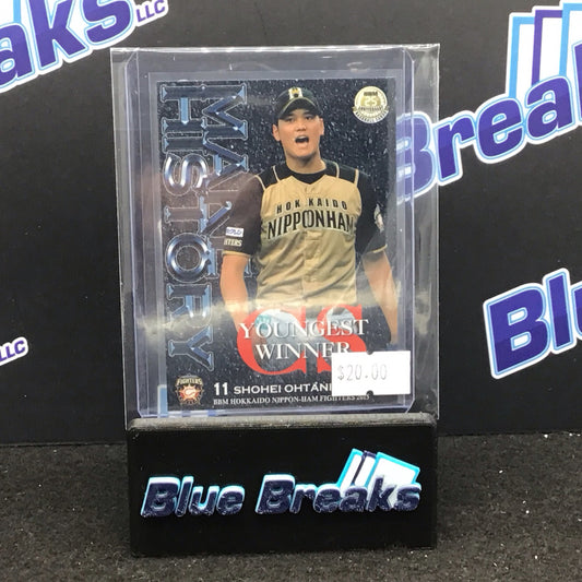 2015 BBM 25th Anniversary Make History Youngest Winner Shohei Ohtani F75 Fighters