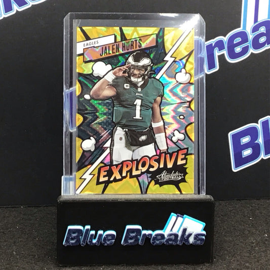 2023 Panini Absolute Gold Explosive Jalen Hurts 01/10 #2 Eagles