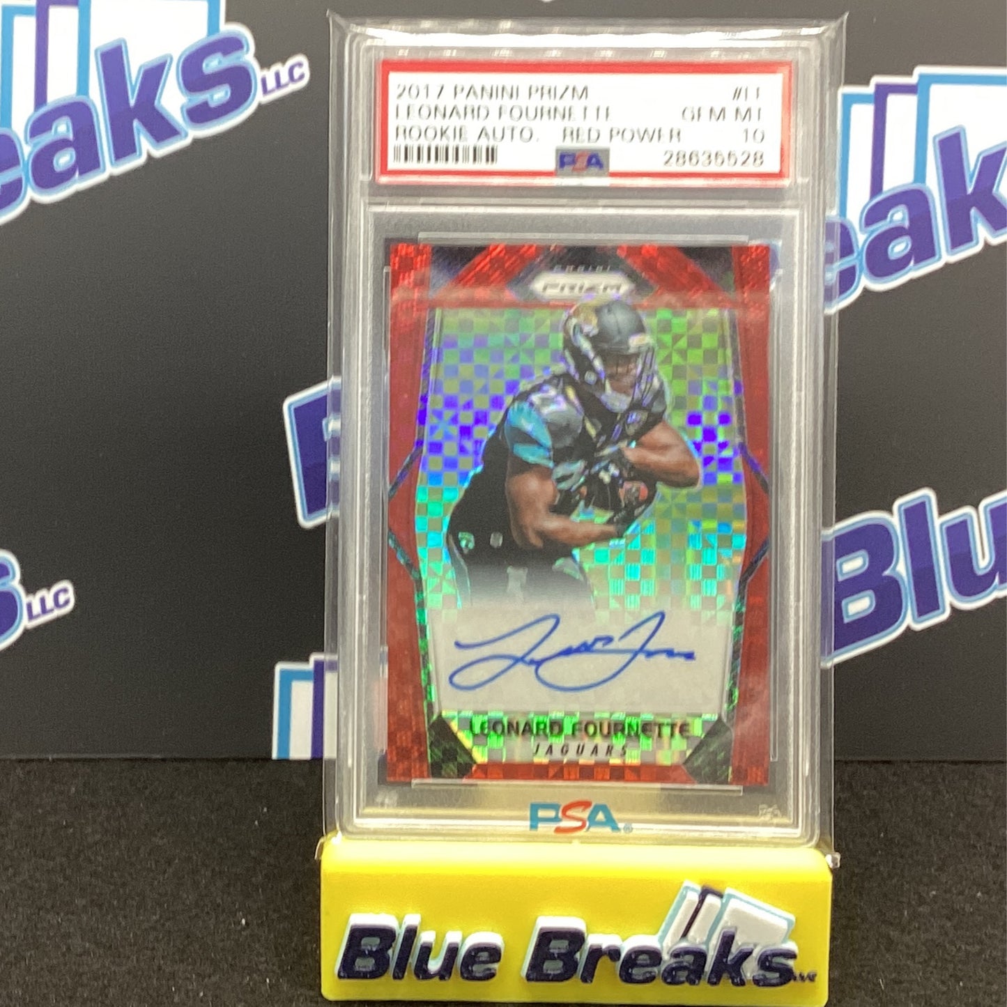 2017 Panini Prizm - Leonard Fournette - Rookie Red PSA 10