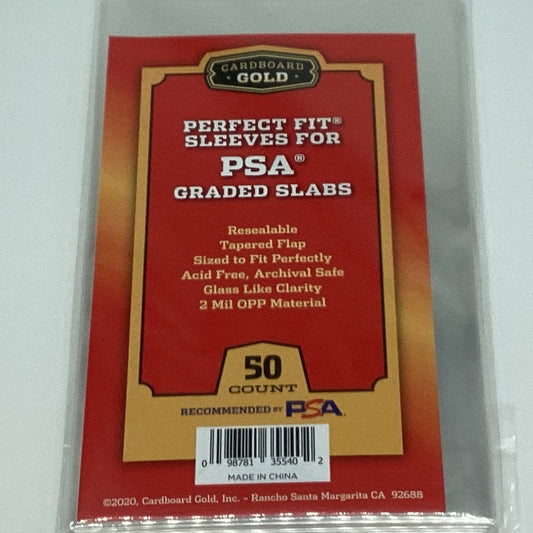 Cardboard Gold PSA Slab Sleeves