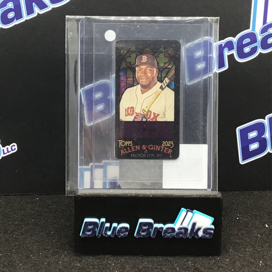 2023 Allen & Ginter Stained Glass mini David Ortiz #378 Red Sox